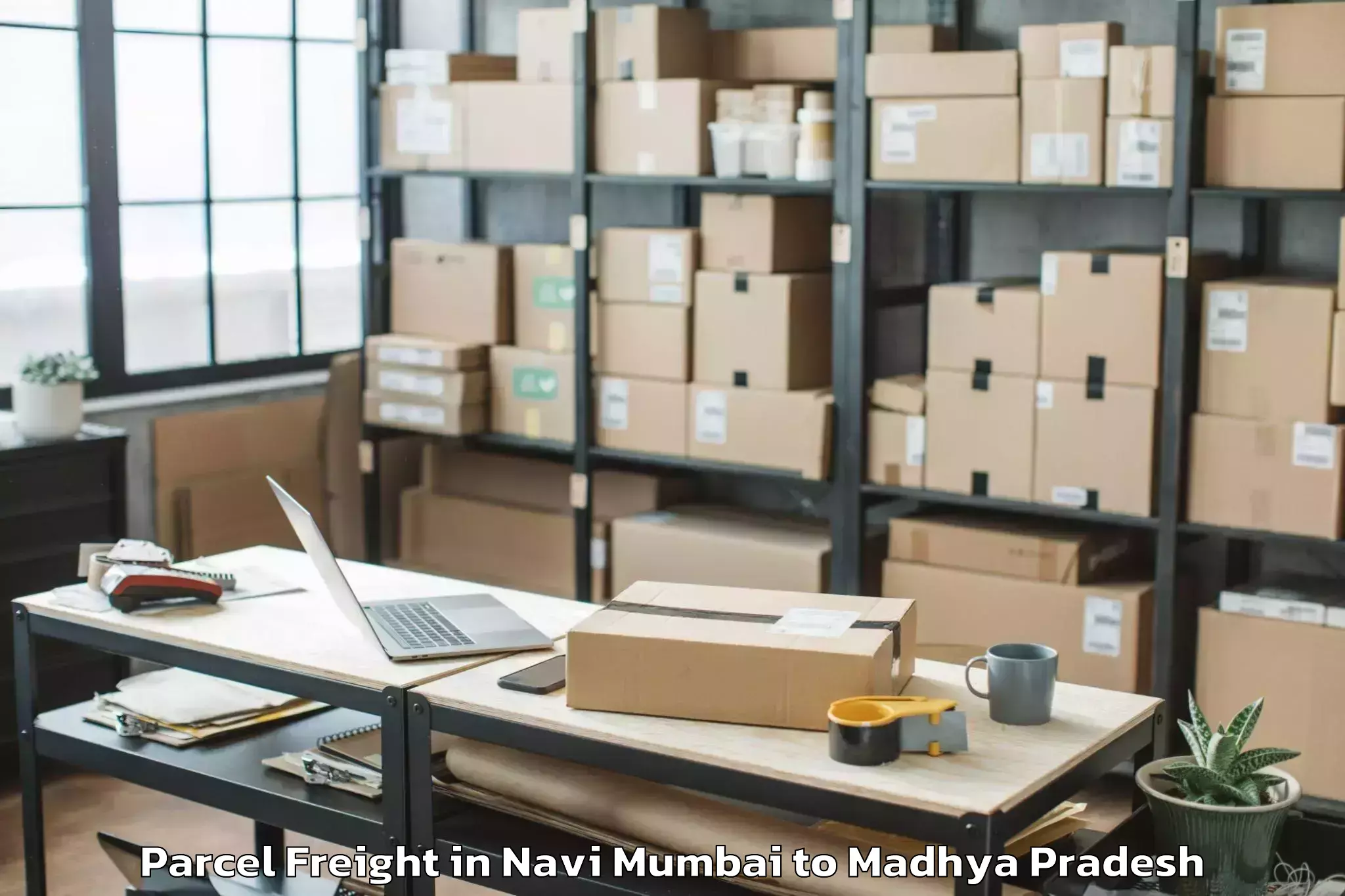 Top Navi Mumbai to Malthon Parcel Freight Available